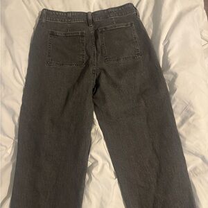 Old Navy Women’s Charcoal Relaxed Barrel Jeans